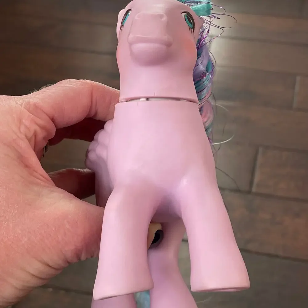 My Little Pony Brilliant Bloom w/ Brush Comb & 2 I Luv You Barrettes MLP READ